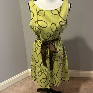 Kim Rogers Green Sleeveless Sheath Mini Dress